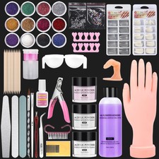 Mano Finta per Ricostruzione Unghie Silicone: 200 Pezzi Mano Pratica Set - Strum