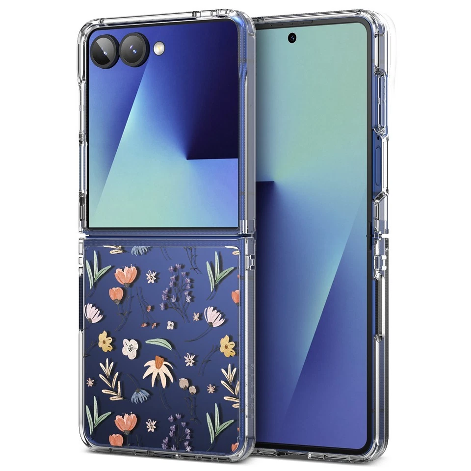 For Samsung Galaxy Z Flip 7 Case | Ringke [Fusion Design] 3D Dry Flower Design