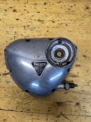 Original Triumph Unit 650 TR6 T120 Timing Cover 70-8797 NICE W Badge