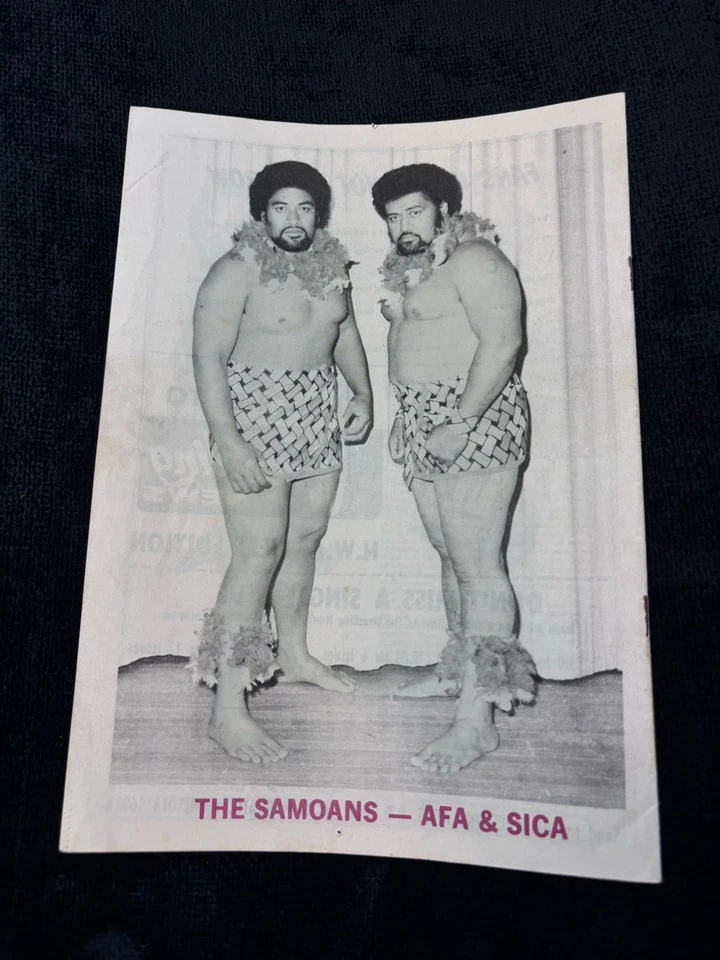 Programa de eventos de lucha libre WWF NWA Dusty Rhodes Andre The Giant Assassin Foto 2 de 4