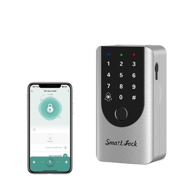 Smart Key Lock Box,Outdoor Waterproof Fingerprint Safe Box,with Password and ...