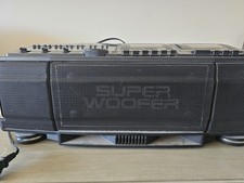 Vintage Yorx Dual Cassette Super Woofer Boombox UNTESTED