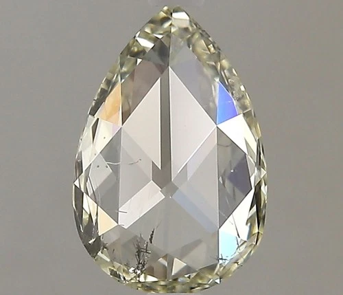 0.70 Ct 100% Natural Rose Cut Diamond Loose K Color SI3 Grade 7 x 5 mm Certified