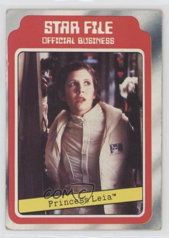 1980 Topps Star Wars: The Empire Strikes Back File Princess Leia Organa #3 12g7