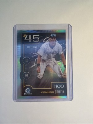 2025 Bowman - Bowman Scouts Top 100 Chrome Konnor Griffin #BTP-45 (RC)