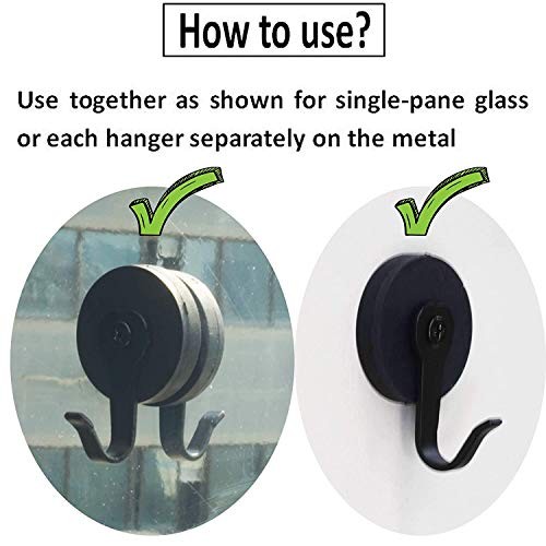 Pmsanzay Magnetic Wreath Hanger － it can be Used on Metal Door - Pack of 2 