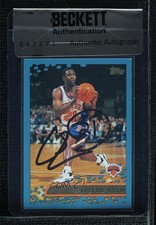 BAS 2001-02 Topps Charlie Ward #185 Seal of Authenticity Auto 3c7