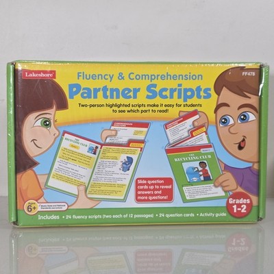 Lakeshore Learning Fluency & Comprehension Partner Scripts Grades 1-2 New Sealed