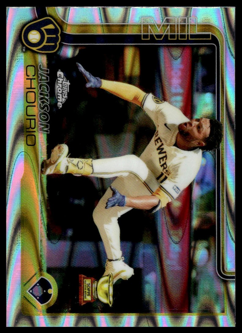 2025 Topps Chrome #262 Jackson Chourio Raywave Refractors