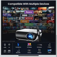 4K UHD Smart Projector, Google TV-Home Theather Ultimate ENTERTAINMENT 🔥 