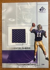 2001 SP GAME USED EDITION MARQUES TUIASOSOPO #MT JERSEY ROOKIE CARD RC HUSKIES. rookie card picture