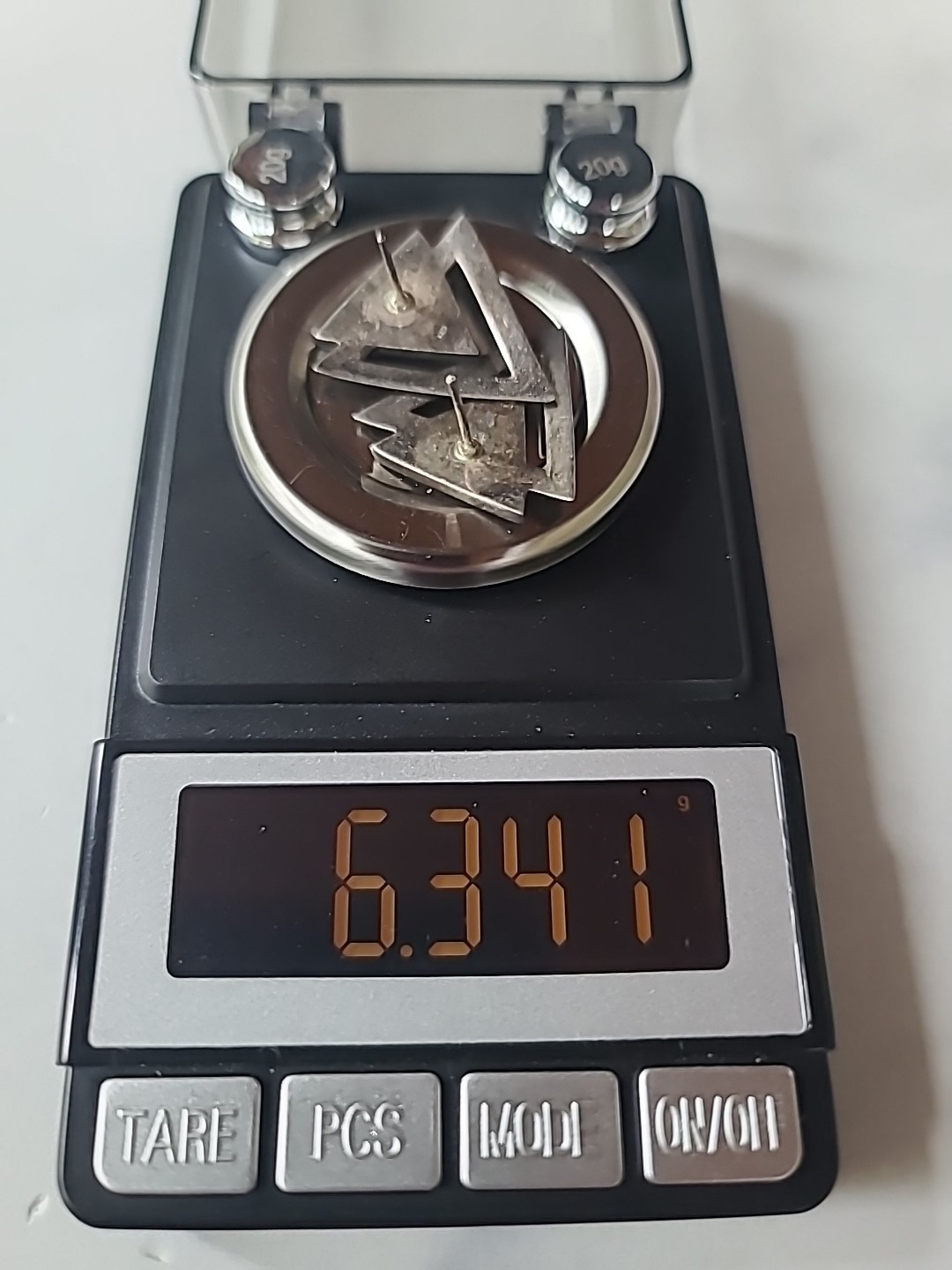 925 Sterling Silver MOP Triangular Stud Earrings … - image 10