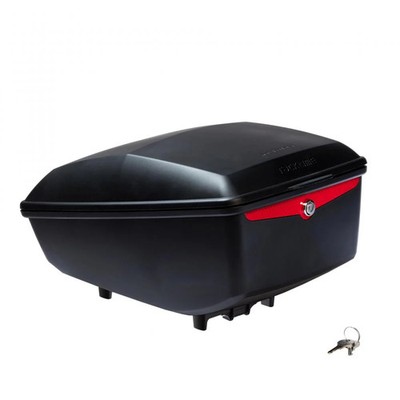 Racktime Tour Box 2.0 12 Liter schwarz - abschließbarer Fahrradkoffer mit vor...