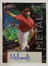 2026 LEAF METAL BASEBALL MOISES CHACE TRUE #1/1 METAL X SHIMMER AUTO CARD MX-MC1