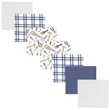 Flannel Receiving Blankets Little Builder Hudson Baby Luvable Friends