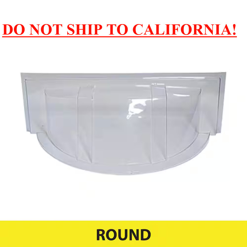 39 in. x 17 in. Plastic Round Window Well Cover Free Shipping