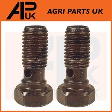 2x Fuel Leak off Injector Banjo Bolt for Ford 535 540 545 550 555 575D Tractor