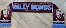 Billy Bonds Commemorative Football Scarf / West Ham United Memorabilia