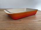 Le Creuset Cast Iron Enamel Rectangular Baking Dish 30 Volcanic Orange