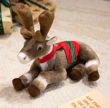 Reindeer Plush Toy 12" Stuffed Animal Toddler Doll Gift for Kids