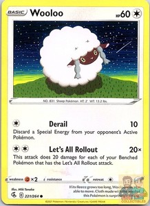 Wooloo 221/264 Fusion Strike Common Pokémon TCG