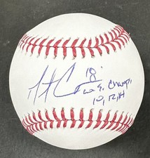 Matt Cain SIGNED Official Baseball 10, 12, 14 WS Champs Auto Giants MLB Holo COA