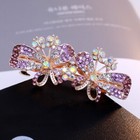 Rhinestone Butter Barretterfly Crystal Hairpieces Decorative hair Accessories