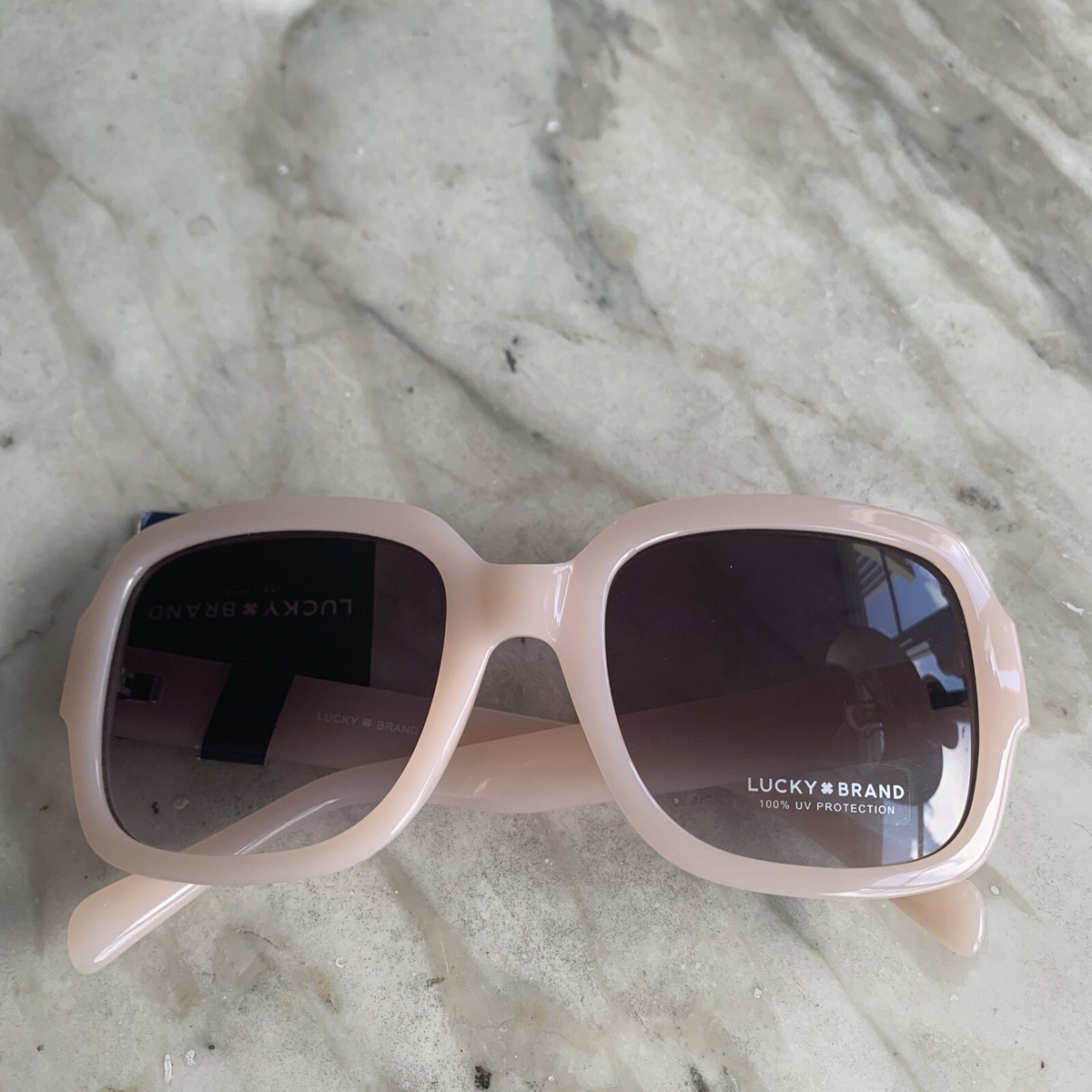 Lucky Brand Rose Tinted Sunglasses Le Specs | Frostbite | Bright Gold & Rose Tint Lens  main image 2