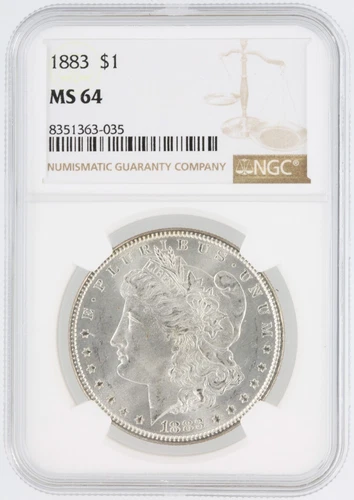 1883 Morgan Silver Dollar NGC MS64 S$1 Philadelphia Minted No Reserve