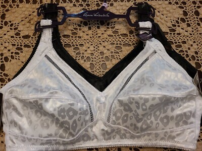 42D GLORIA VANDERBILT SeXy Shiny Animal Print Wire-Free 2-Pack ~NWT