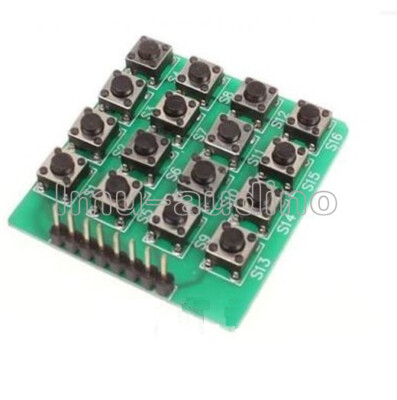 2PCS 4x4 Matrix 16 Keypad 16 Botton Keyboard Module MCU Green Board for Arduino