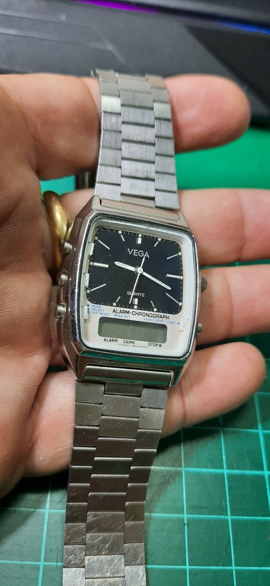 Vintage 8 ADEC 4908 By Citizen Analog Digital Alarm Chrono Spare