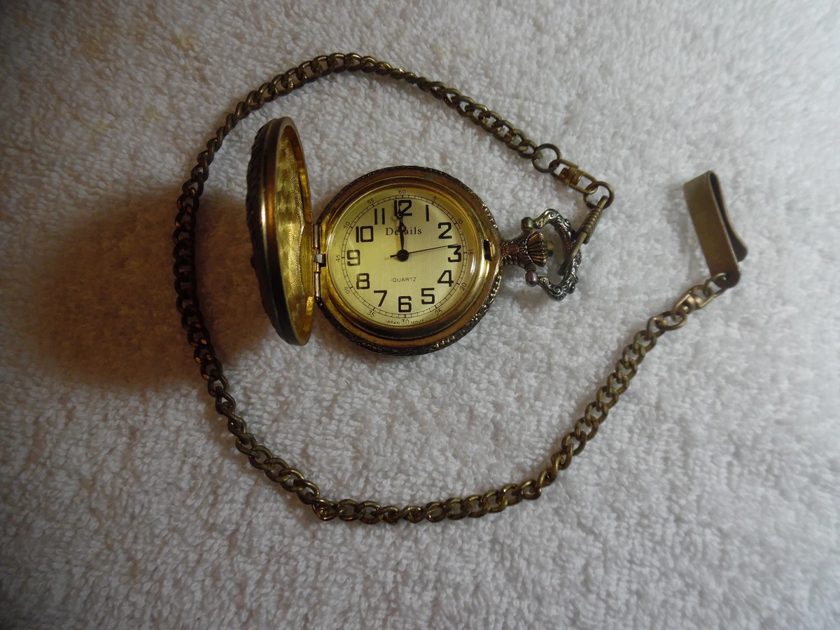 Details quartz pocket clearance watch