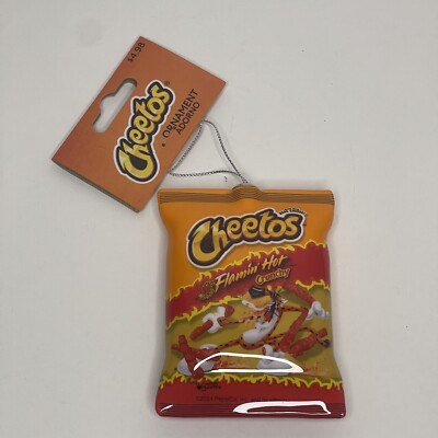 Flamin Hot Crunchy Cheetos Chip Bag Faux Food Christmas Decoupage Ornament New