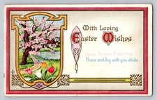 Tree Tulips Easter Wishes P345