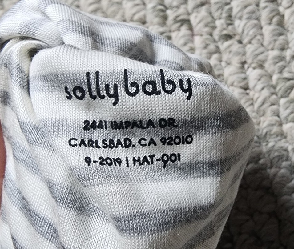 Solly Baby Infant Knotted Hat Beanie Grey Stripe | eBay