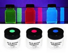 Invisible Transparent UV Paint Blacklight UV Reactive Intense Glow!! 