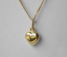 ECHT GOLD  Herzkette  Herz Anh&auml;nger,  Kette