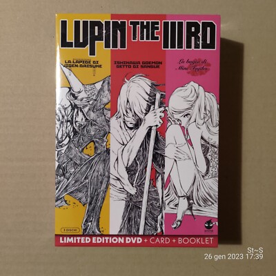 Lupine The IIIRD. La Trilogia - Ltd.Ed. 1000 Exemplare Num. (3 DVD + 3 Karten + 3 Booklet)