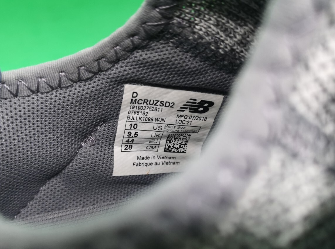 New Balance Fresh Foam Cruz V2 Knit Gunmetal Athletic Running