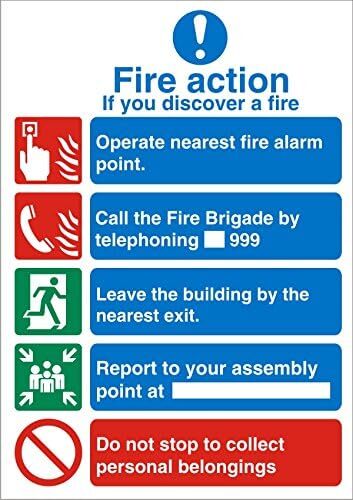 Seco Fire Action - Если Вы обнаружите Признаки Пожара, Полужесткий P размером 150 x 200 мм - 1 мм