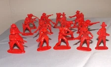 Tim Mee Toy Fort West Cowboy Action Figures Vintage  2 Inch Lot of 17