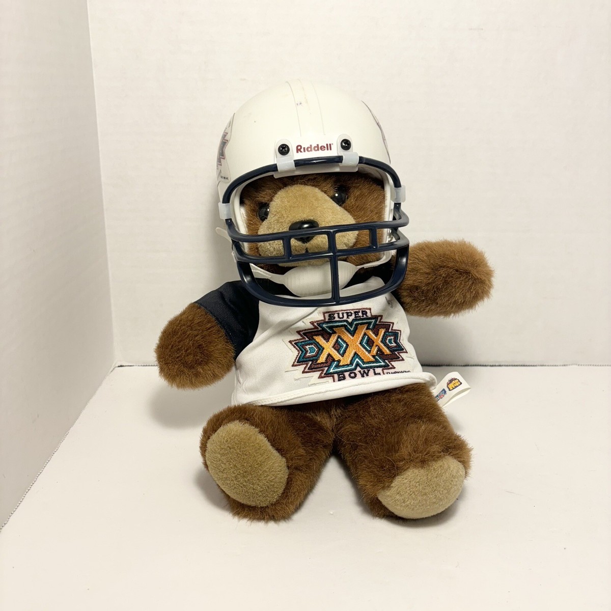 NFL Super Bowl XXX Collectible Teddy Bear Football Player  1995  Vintage   Kid | eBay