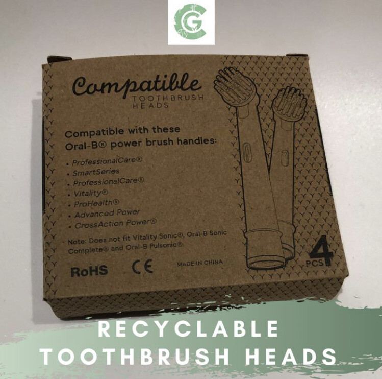 8 Oral B Electric Toothbrush Heads Replacement. 100 Recyclable Eco