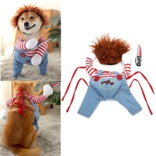 Puppy Costume Party Chucky Dog Halloween Cosplay Pops Fancy Dress Jumpsuits New