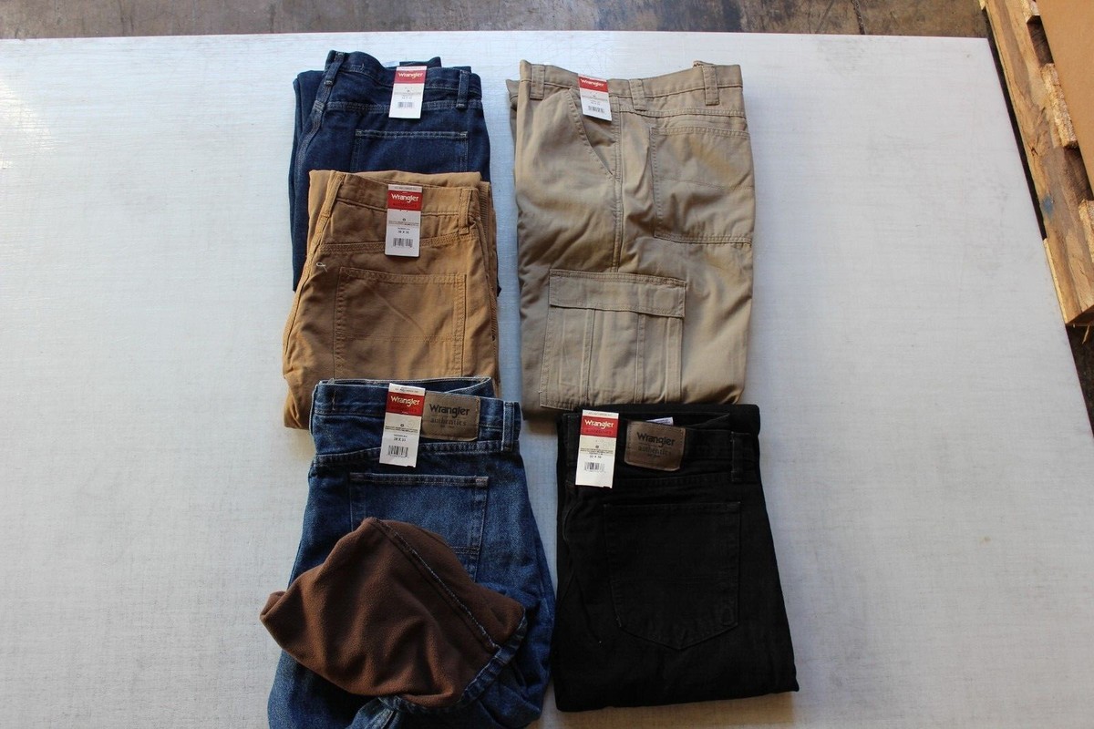 Wrangler Authentics Men's Fleece Lined Five Pocket Jeans