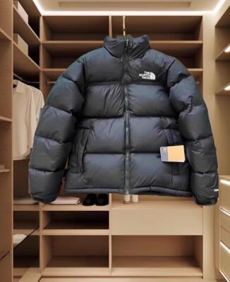 North Face 1996 Retro Nuptse 700 Down Jacket, Black Thick and Warm Velvet Coat-