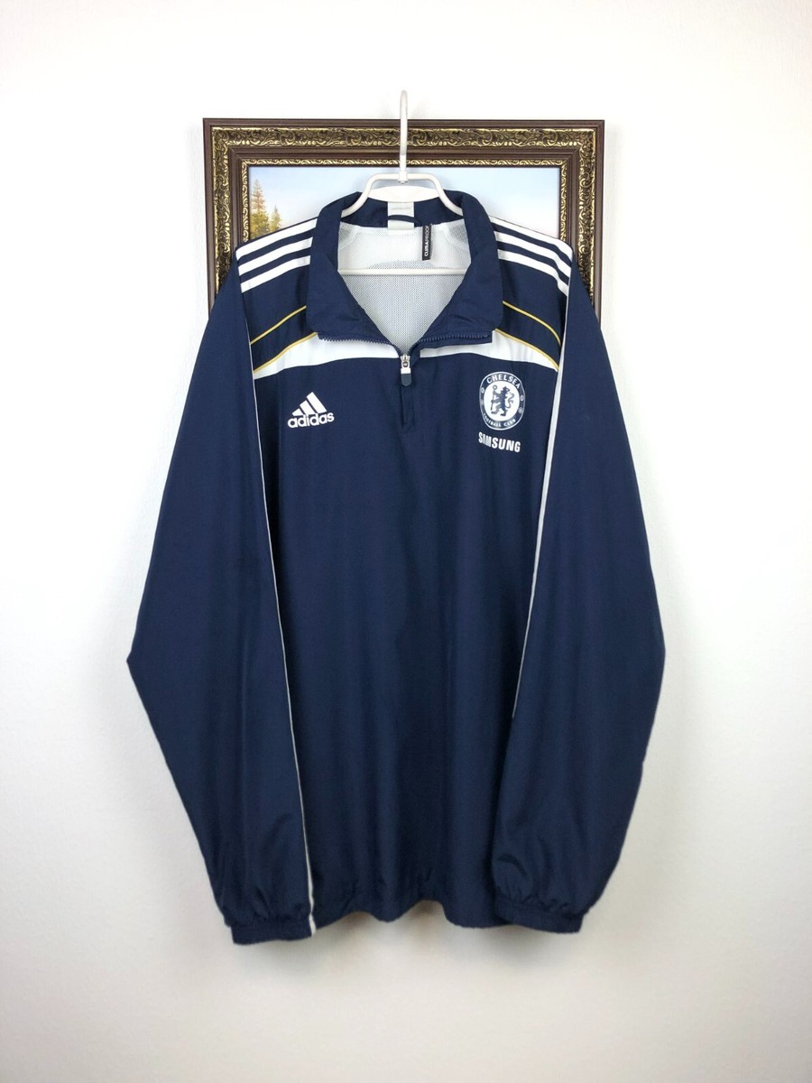 Vintage Adidas Chelsea Football Jacket Soccer Sweatshirt