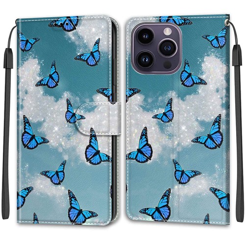 Butterfly Cat Rose Wallet Phone Case For OPPO A15 A57 A77 A17 A78 A94 A93 A54 5G - 第 24/101 張圖片