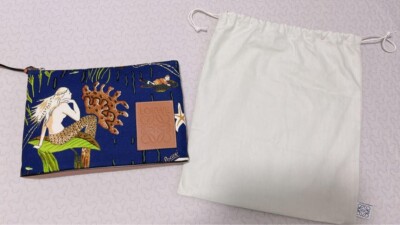 LOEWE Paula's ibiza LOEWE Clutch Bag Pouch Anagram Women's